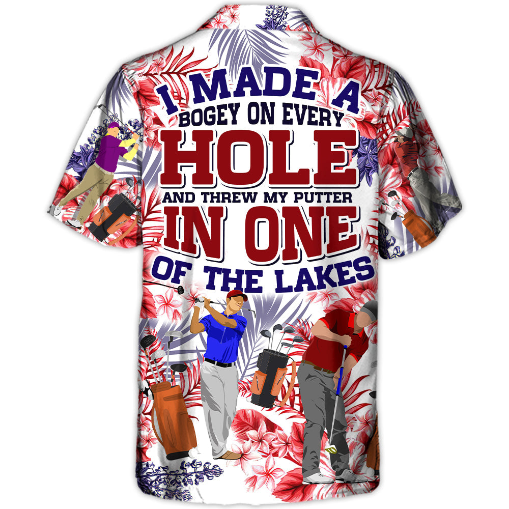 Golf I Made a Bogey Hole in One Hawaiian Shirt