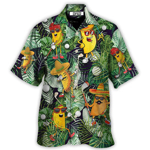 Golf Funny Taco Playing Let'S Par Tee Lover Hawaiian Shirt