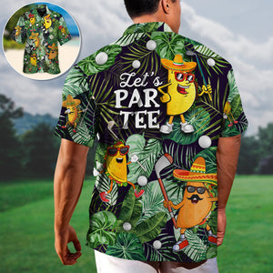 Golf Funny Taco Playing Let'S Par Tee Lover Hawaiian Shirt