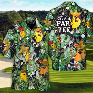 Golf Funny Taco Playing Let'S Par Tee Lover Hawaiian Shirt