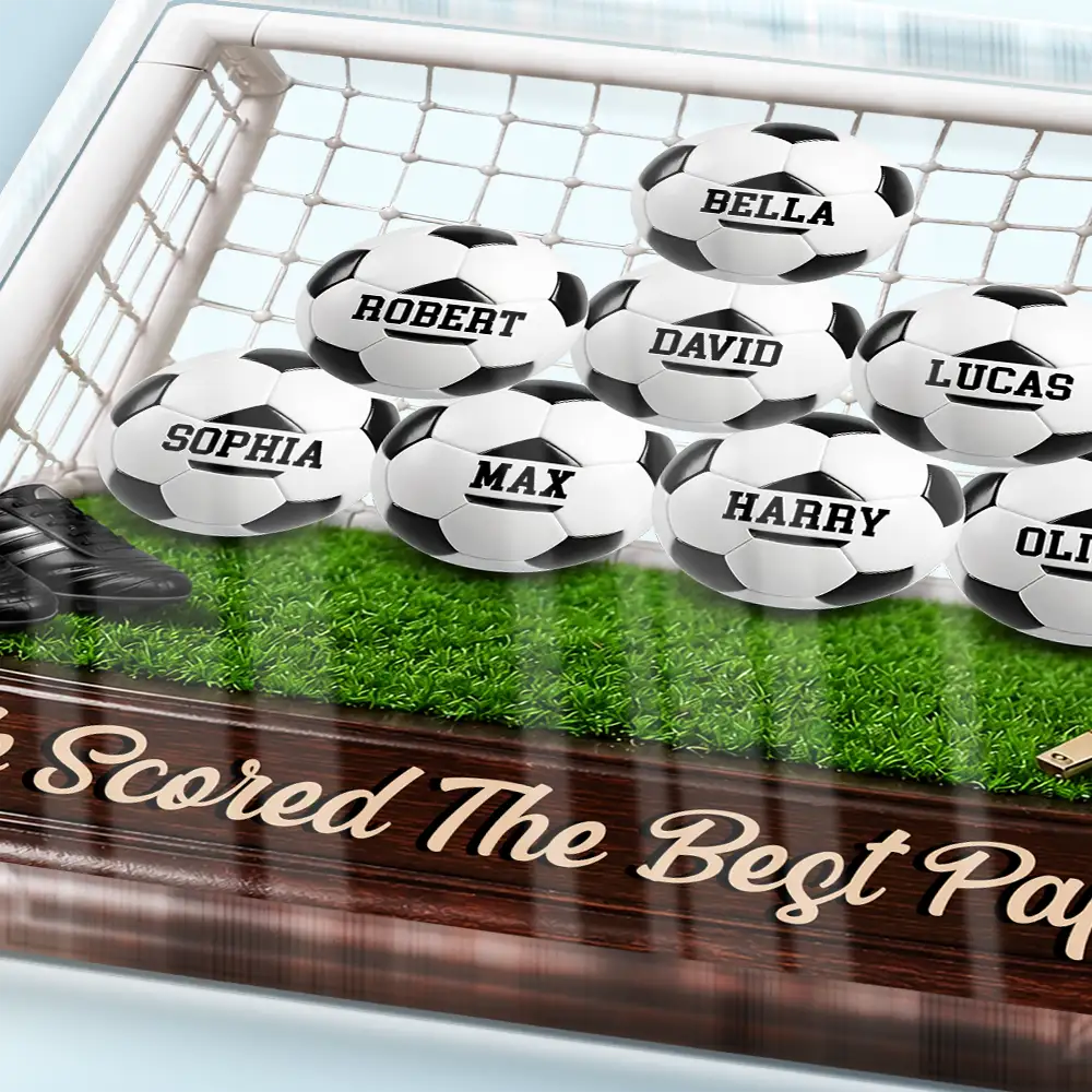 GameDayWeScoredTheBestDad PersonalizedCustomShapedAcrylicPlaque MK291 DSR1005 MK2