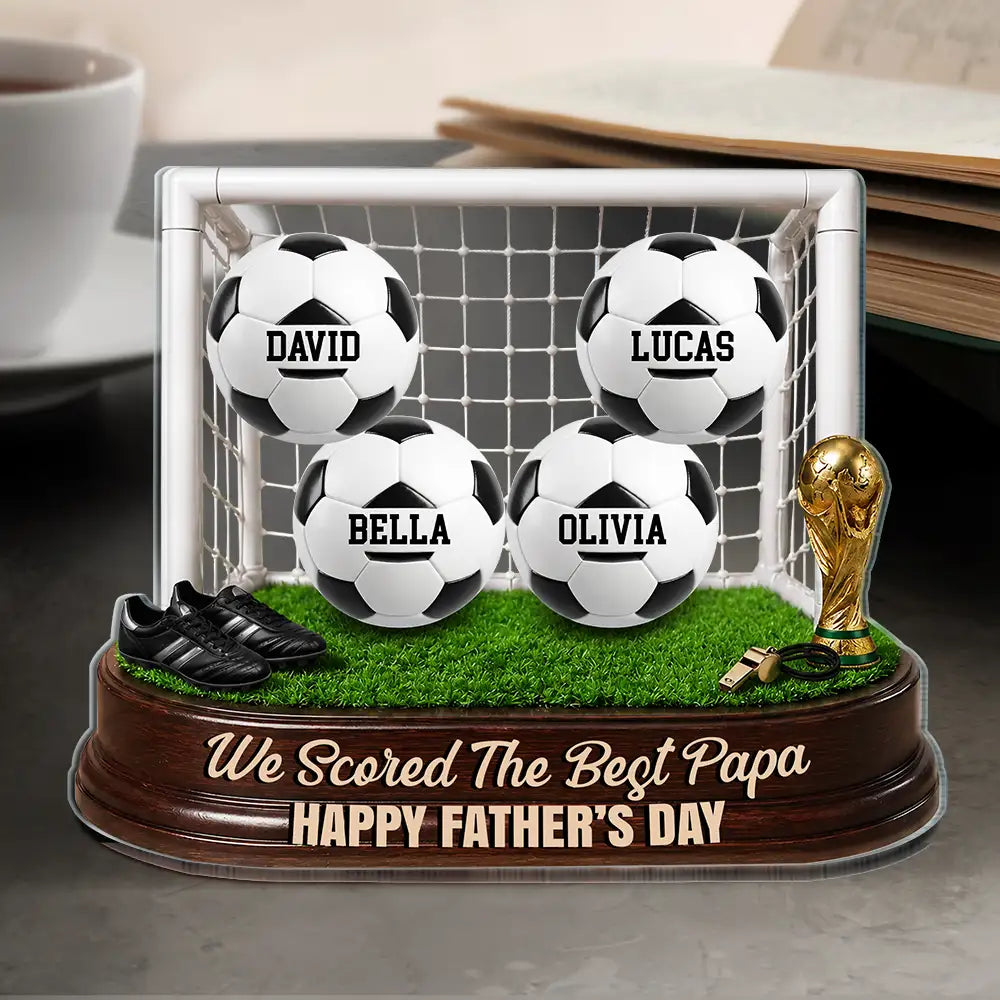GameDayWeScoredTheBestDad PersonalizedCustomShapedAcrylicPlaque MK291 DSR1005 MK3
