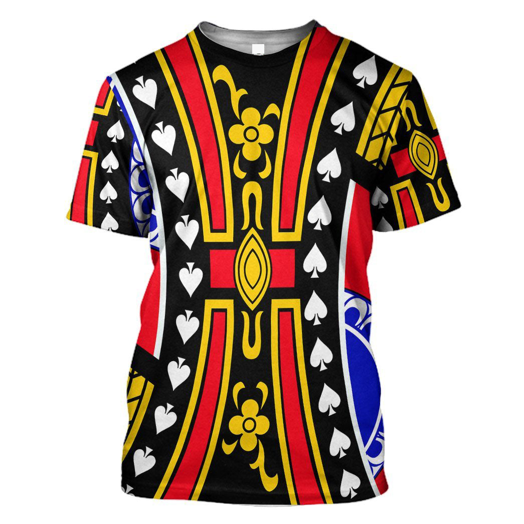 Costume 3D Poker King of Spades David T-shirt