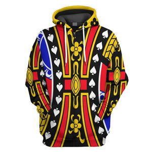 Costume 3D Poker King of Spades David Hoodie