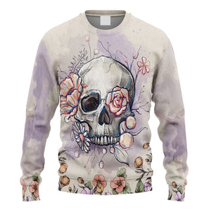 Skull Flower Sweater