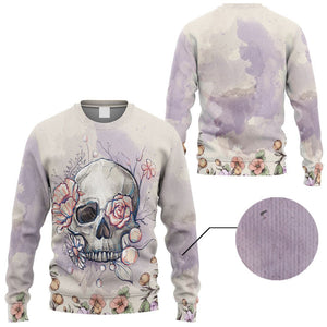 Skull Flower Sweater