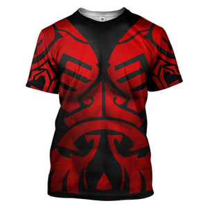 Star Wars Darth Maul Cosplay T-Shirts For Men