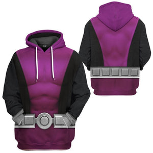 Teen Titan Beast Boy Cosplay Hoodie For Men