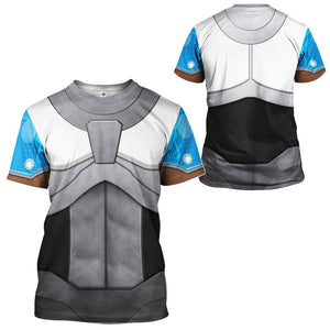 Teen Titan Cyborg Cosplay T-Shirts For Men