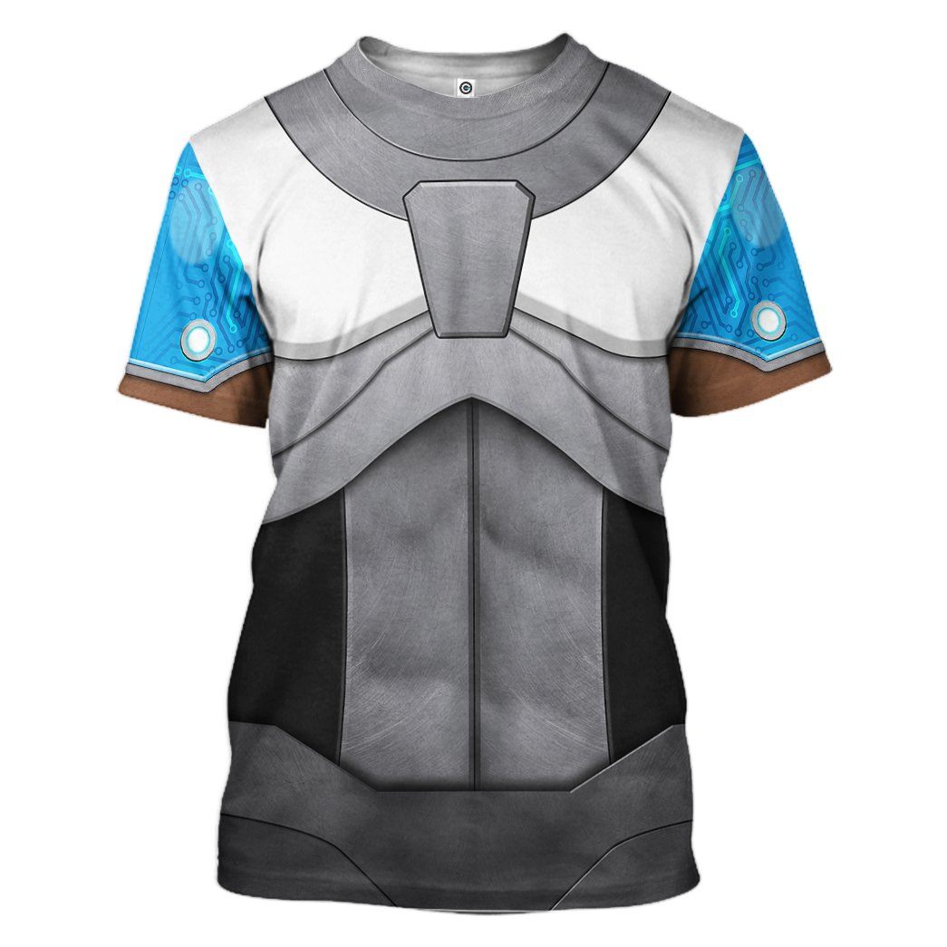 Teen Titan Cyborg Cosplay T-Shirts For Men