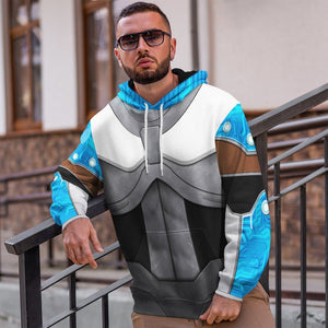 Teen Titan Cyborg Costume Cosplay Hoodie For Men And Women