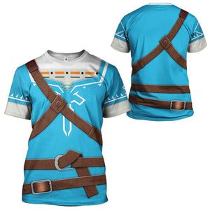 The Legend Of Zelda Link BOTW Cosplay T-Shirts For Men