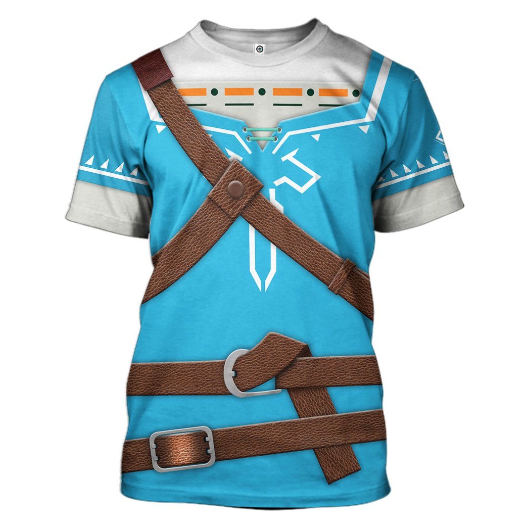 The Legend Of Zelda Link BOTW Cosplay T-Shirts For Men