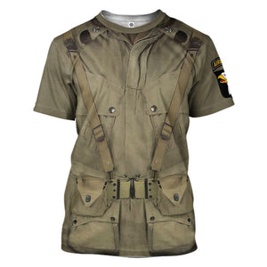 WW2 Paratroopers Custom T-Shirts For Men