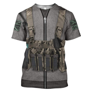 Cosplay Call Of Duty MW2 Simon Ghost Riley T-Shirts For Men