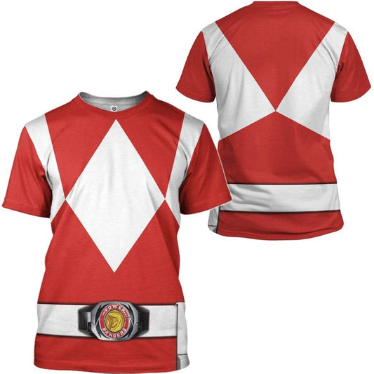GearhumansCosplayRedMIGHTYMORPHINPowerRangerCustomT ShirtsHoodiesApparel_3365_7