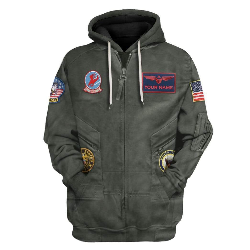 GearhumansCosplayTopGunPeteMaverickMitchellCustomNameT ShirtsHoodiesApparel_4043_1