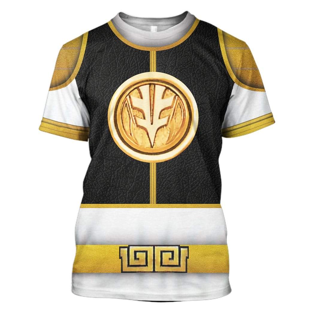 Cosplay White Ranger T-Shirts For Men