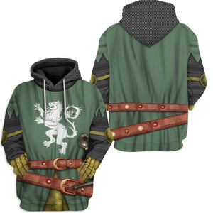 Medieval Knight Hoodie For Men