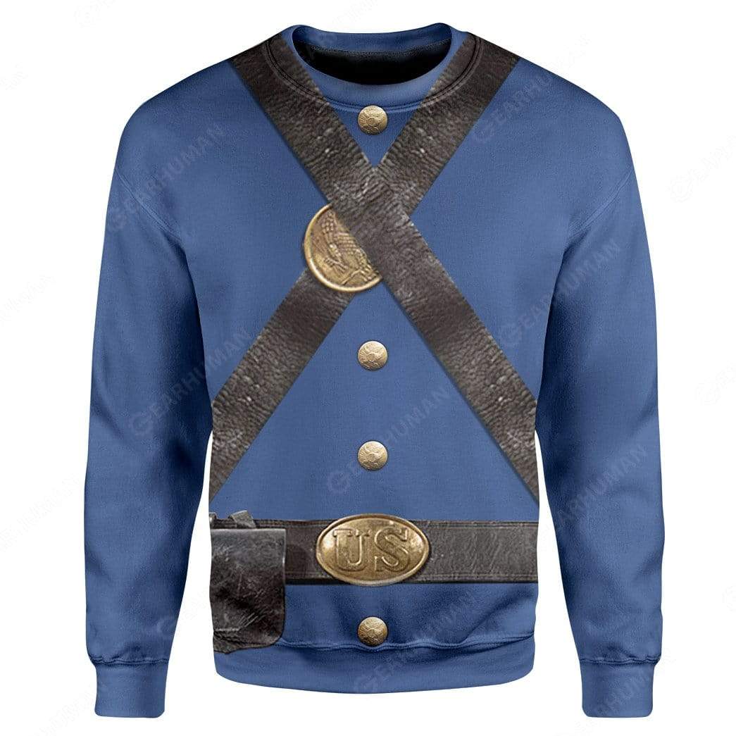 Union Infantry Uniform in Civil War Apparel Sweater For Men