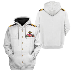 White Uniforms Of The Royal Navy Hoodie For Men