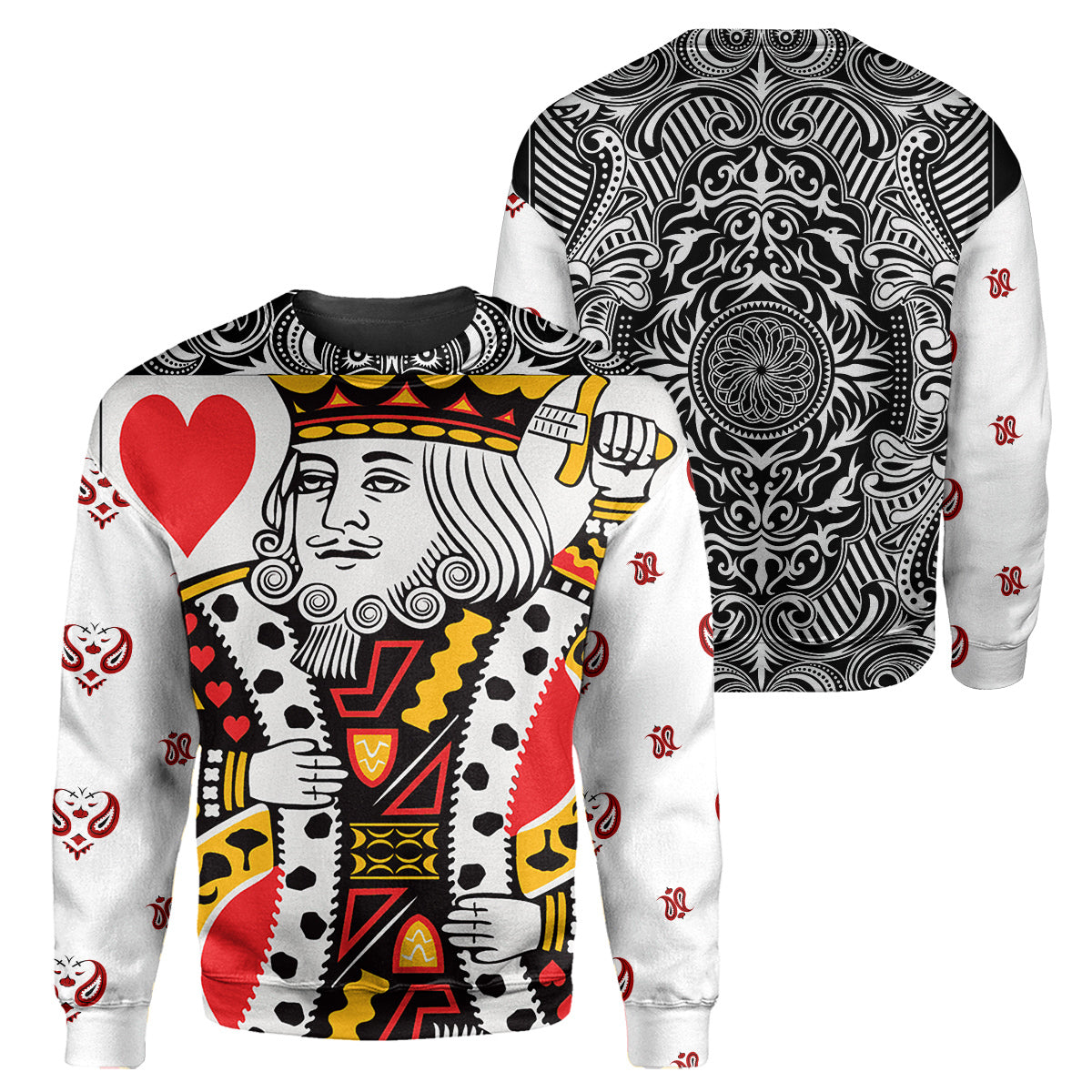 Costume Poker King Heart Sweater