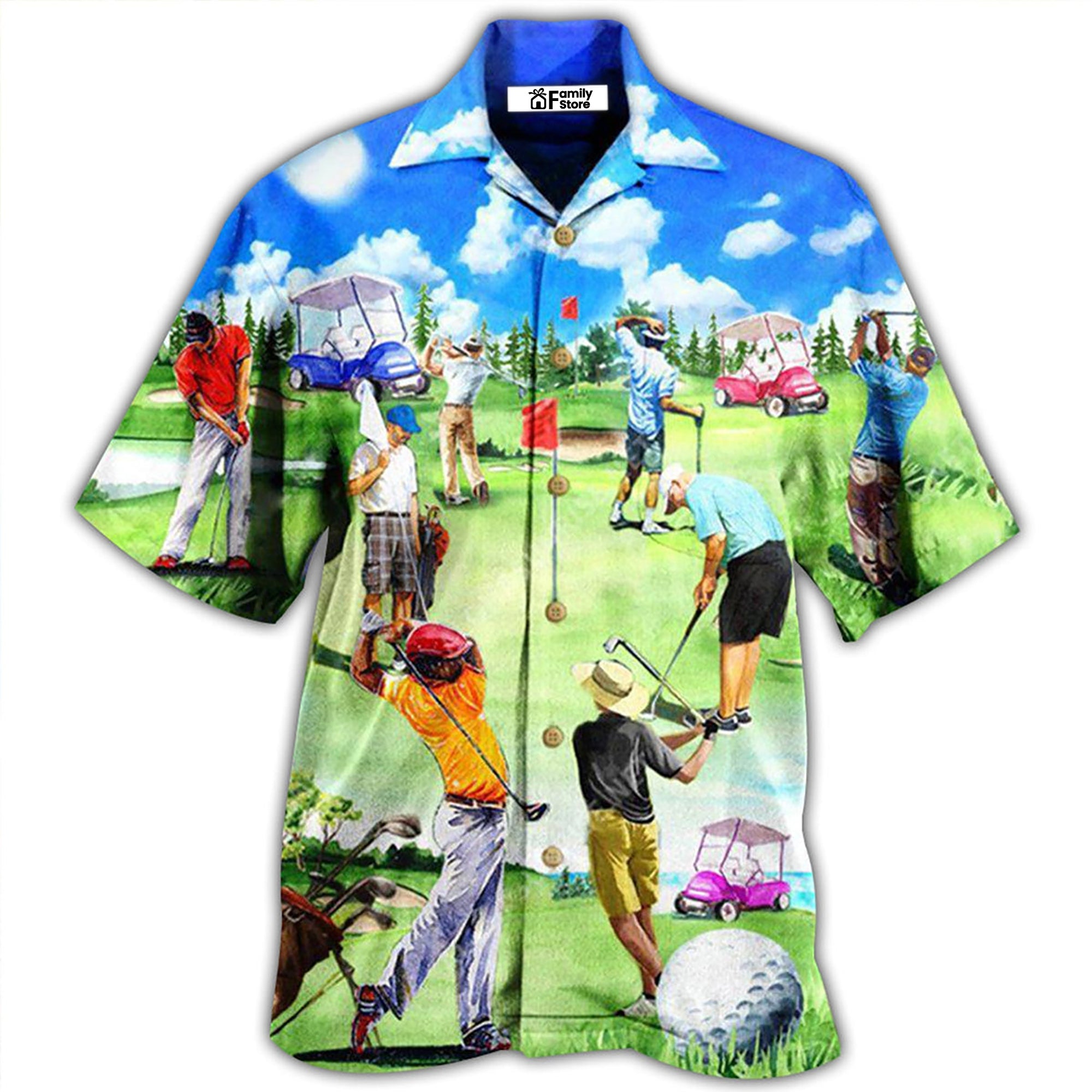 Golf Eat Sleep Golf Repeat - Hawaiian Shirt
