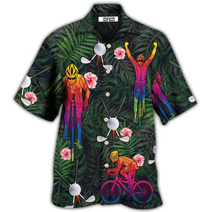 Golf I Like Golf And Cycling - Hawaiian Shirt