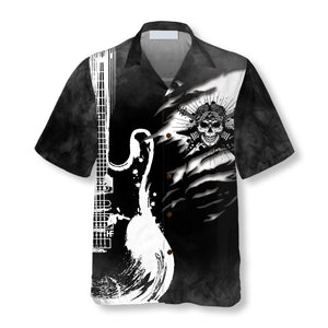 Guitar And Skull Hawaiian Shirt