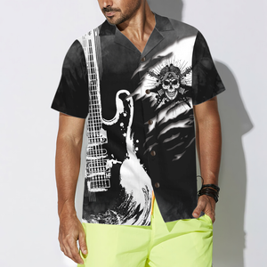 Guitar And Skull Hawaiian Shirt