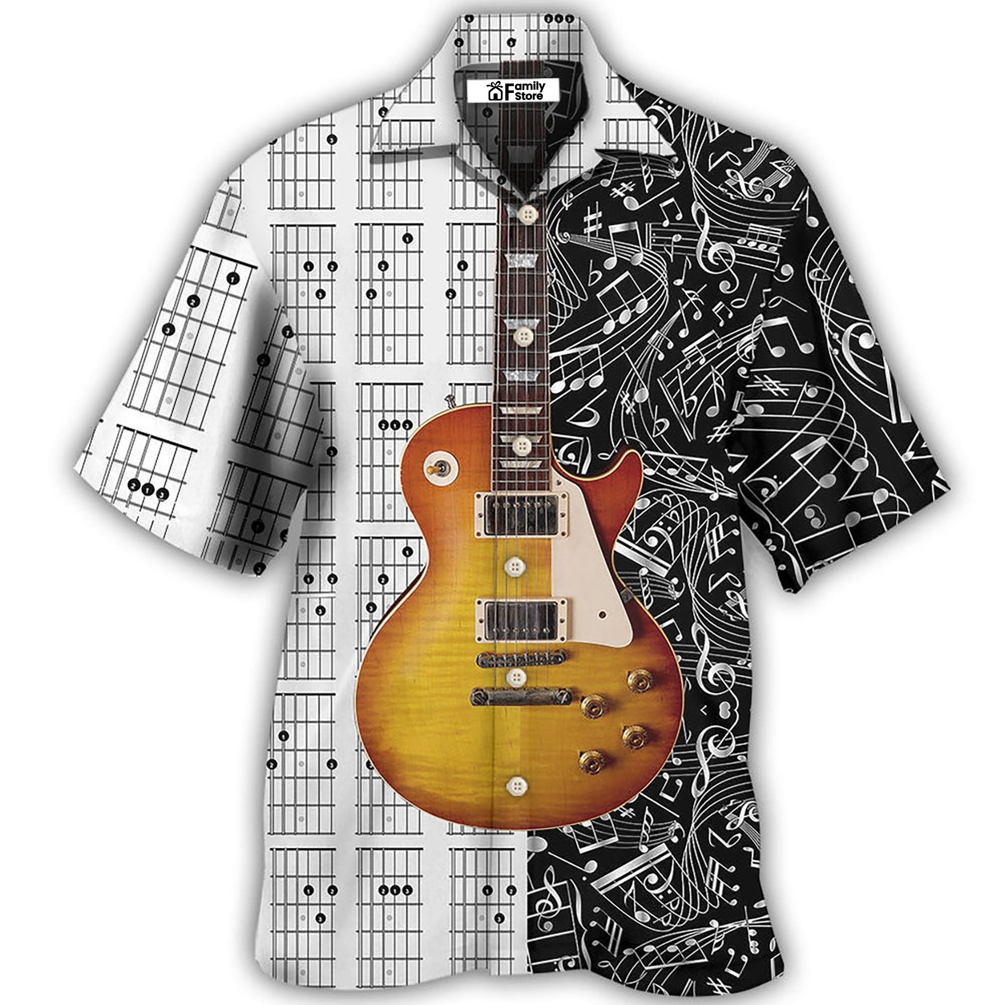 Guitar Bass Guitar Musician Hawaiian Shirt