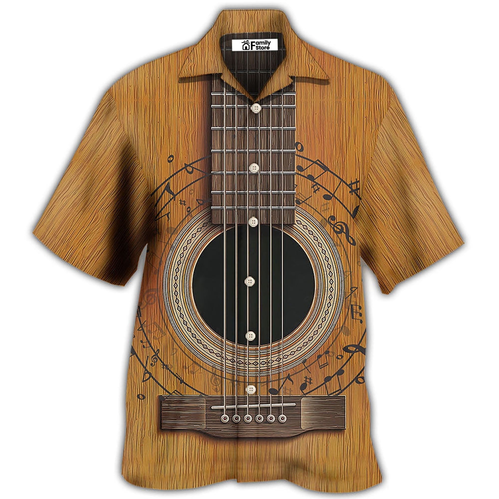 Guitar Old Retro Music Lover Hawaiian Shirt