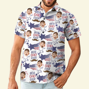 Custom Photo Best Dad Ever - Gift For Father, Grandpa - Personalized Hawaiian Shirt