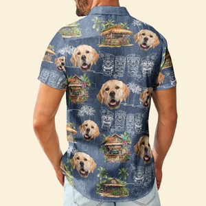 Custom Photo Tiki Summer Family Friends Boss - Personalized Hawaiian Shirt