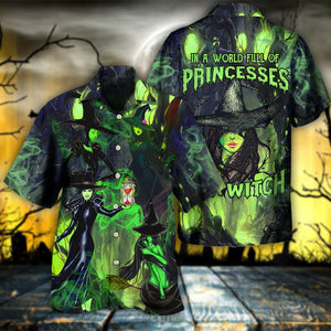 Halloween - In A World Full Of Princesses Be A Witch - Hawaiian Shirt