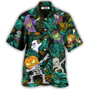 Halloween Dabbing Skeleton Zombie Style - Hawaiian Shirt