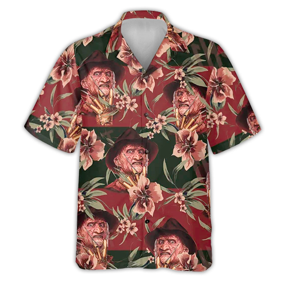 Halloween Freddy Krueger Tropical Style - Hawaiian Shirt