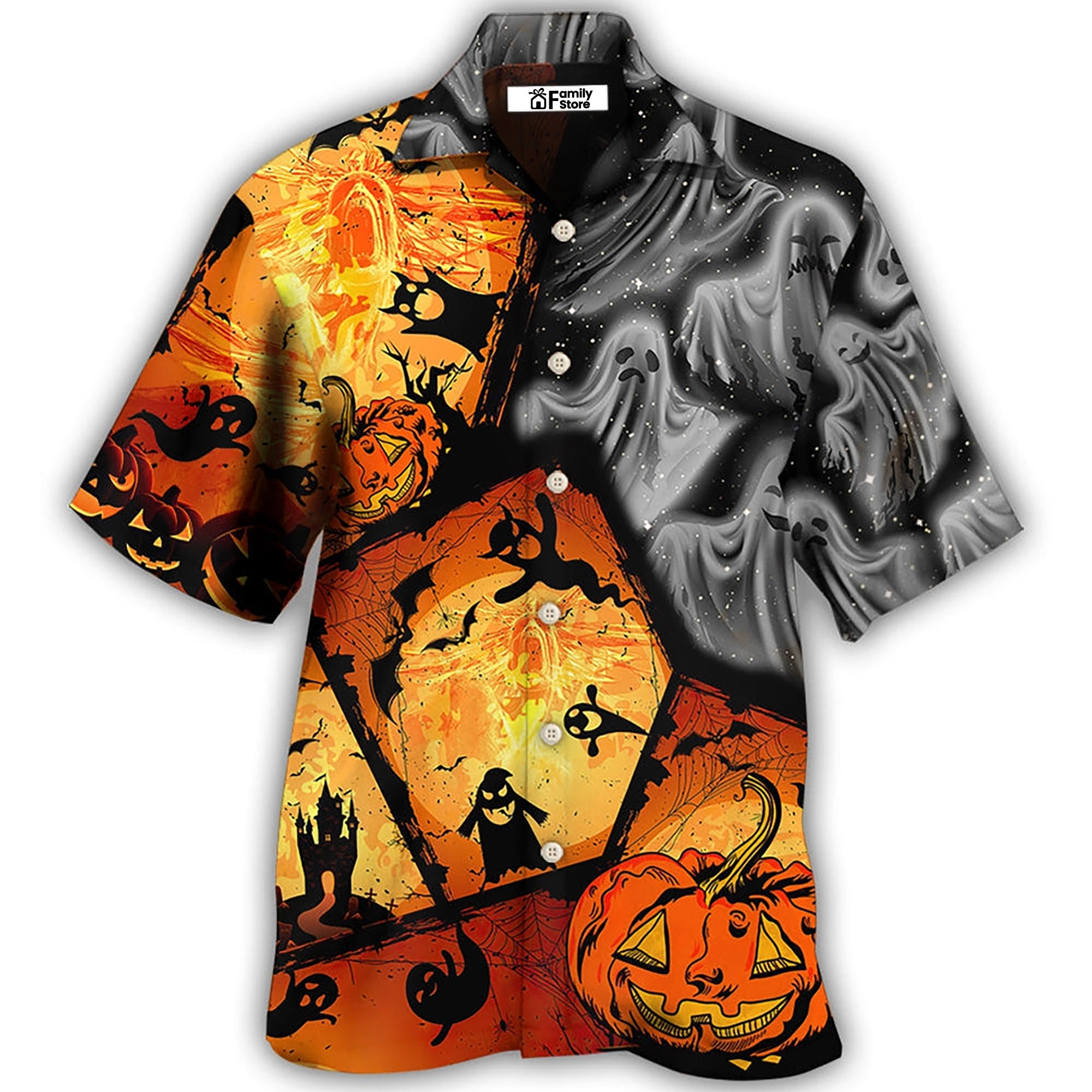 Halloween Ghost Pumpkin Scary - Hawaiian Shirt