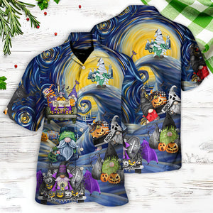 Halloween Gnome Spooky Inviting Haunted House - Hawaiian Shirt