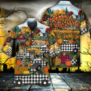 Halloween Grandma's Little Pumpkins - Hawaiian Shirt