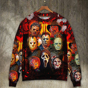 Halloween Horror Movie Characters Blood Scary - Sweater