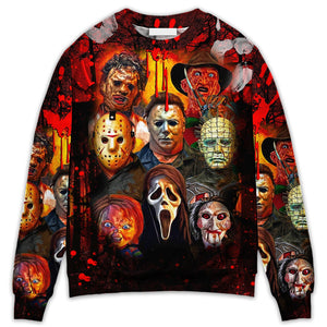 Halloween Horror Movie Characters Blood Scary - Sweater