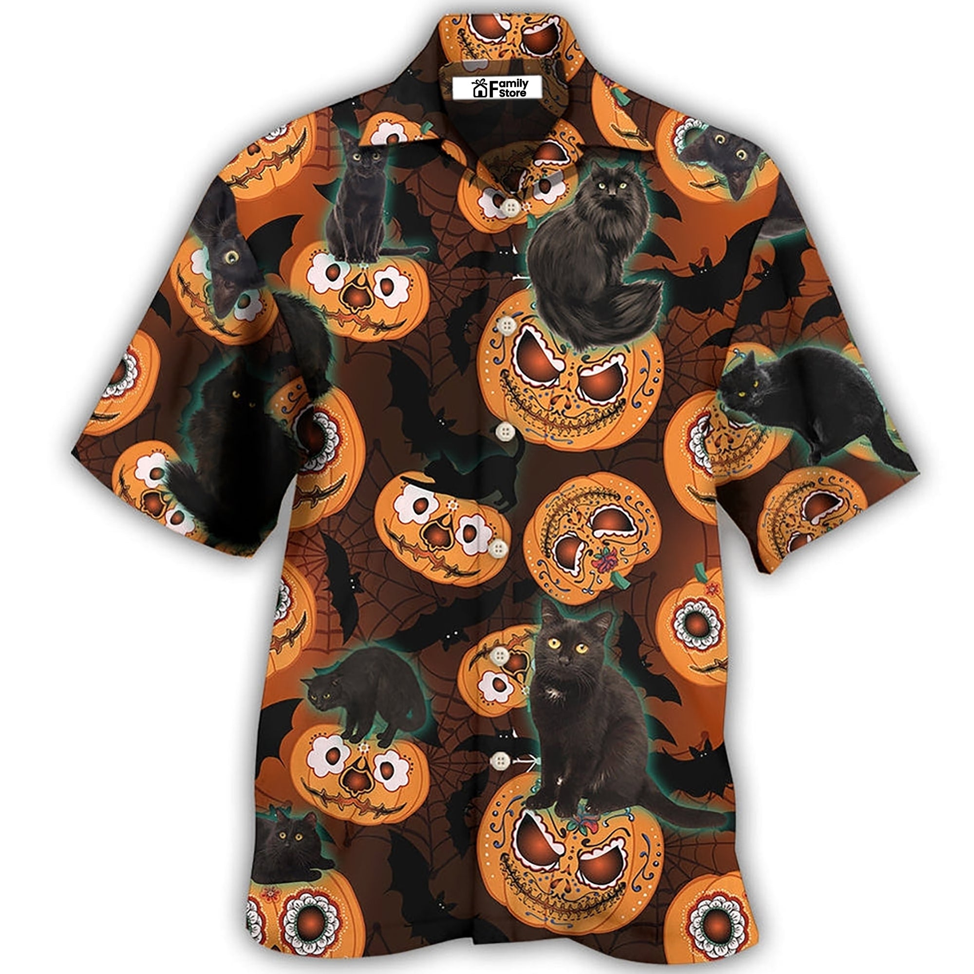 Halloween Is Better Cat Make - Hawaiian Shirt