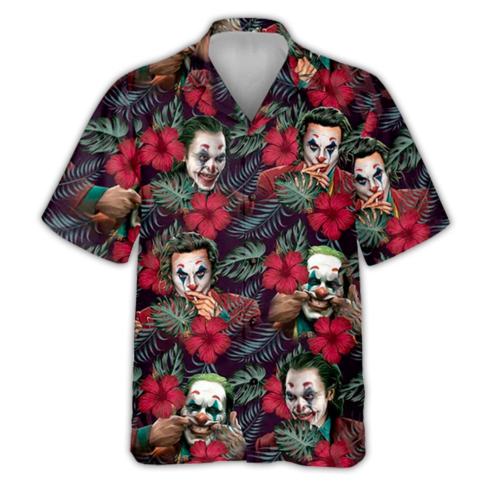 Halloween Joker Tropical Style - Hawaiian Shirt