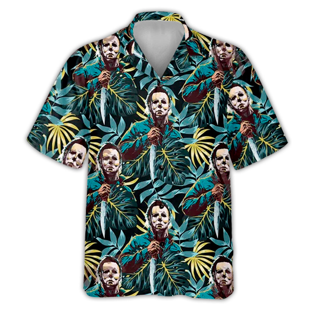 Halloween Michael Myer Tropical Style - Hawaiian Shirt