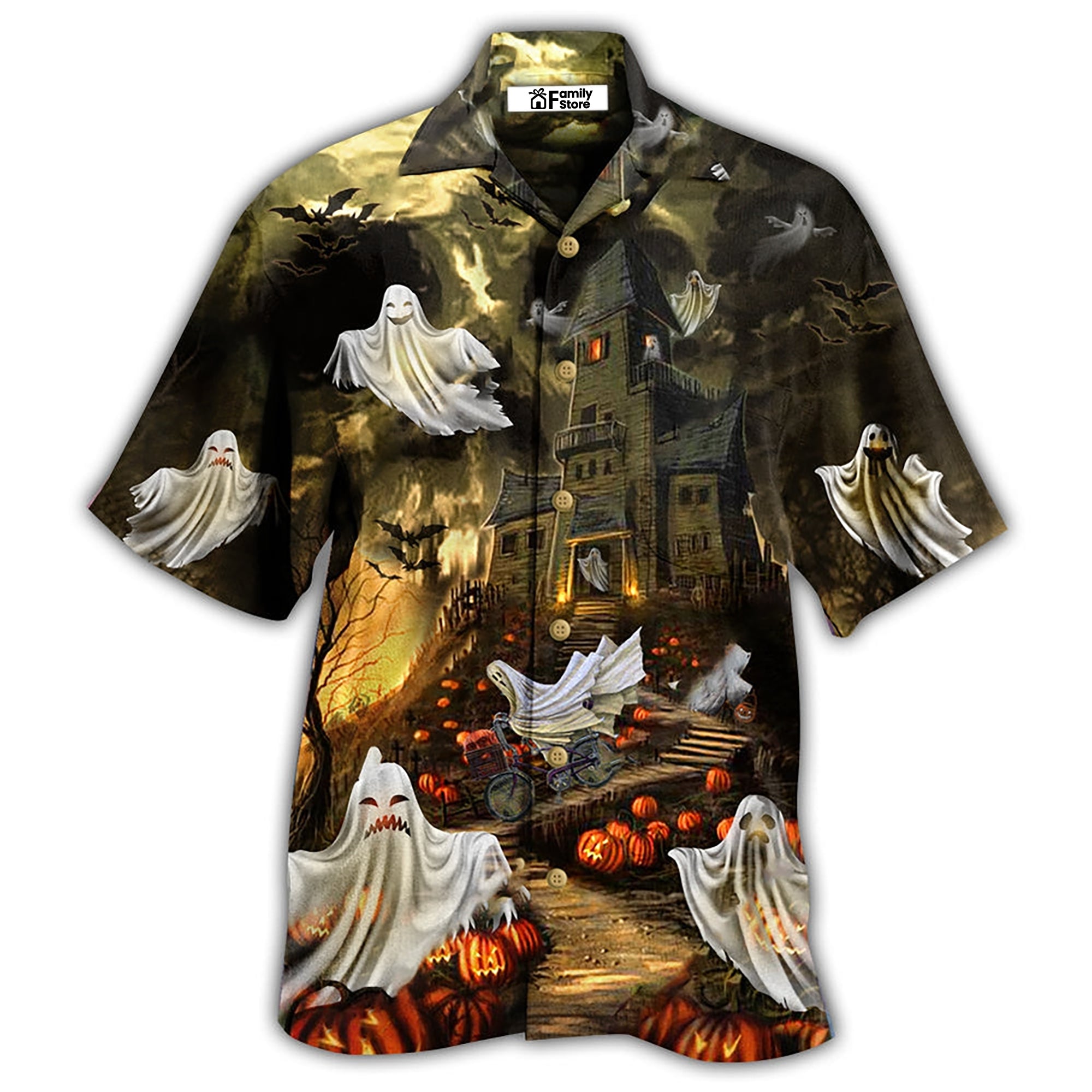 Halloween Night And Ghost - Hawaiian Shirt