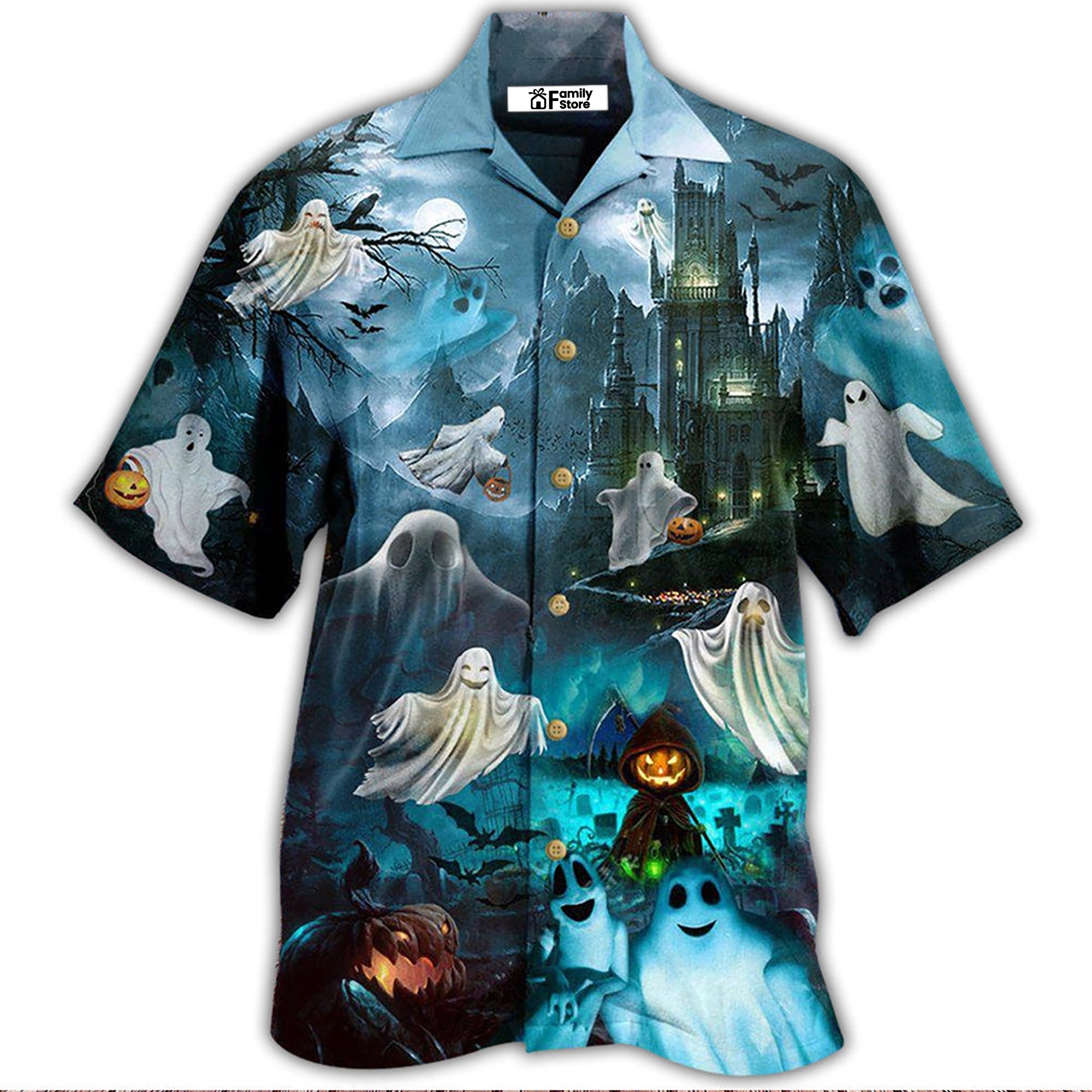 Halloween Night Say Boo And Scary On - Hawaiian Shirt