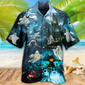 Halloween Night Say Boo And Scary On - Hawaiian Shirt