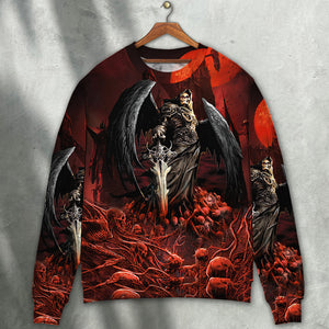 Halloween Skull Dark Blood Night Scary Style - Sweater