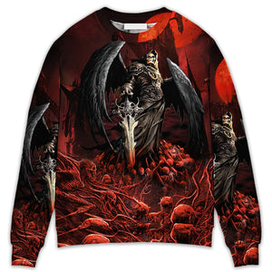 Halloween Skull Dark Blood Night Scary Style - Sweater